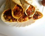 A picture of step 3 of Vegetable wrap and roll.