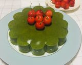 Foto del paso 4 de la receta: Bavaroise de Matcha Relleno con Cerezas!