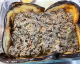 Une image de l'étape 26 de Aubergines au bœuf et riz façon maklouba.