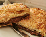 Foto del paso 5 de la receta: Hojaldre relleno de chocolate y cubierto de almendra y azúcar