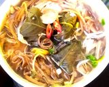 Hình bước làm 5 của món Bún bung hoa chuối