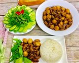 Hình bước làm 4 của món PHÁ LẤU BAO TỬ CÁ BA SA+TRỨNG CÚT