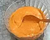 A picture of step 4 of Whole Green Moong Dosa with chutney.
