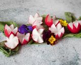 A picture of step 4 of How to carve flower radish.