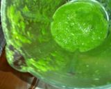 A picture of step 3 of Green chatni.