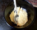 A picture of step 14 of Idly with sambar (without dal) for breakfast.