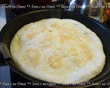 A picture of step 4 of Mochi Pizza Made in a Frying Pan.