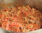 A picture of step 5 of Meat Sauce Spaghetti.