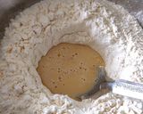A picture of step 1 of Pita bread with falafel hummus sandwich.