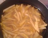 A picture of step 5 of Fried chips with kachumbari.