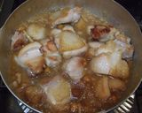 A picture of step 6 of Comfort Food For Fall and Winter: Chicken Simmered in Nameko Mushrooms and Daikon Radish.