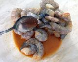 A picture of step 1 of King Prawns With Fenugreek (jheenga Methi).