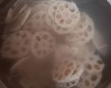 A picture of step 1 of Lotus Stem Pakoda.