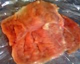 A picture of step 2 of Sunshine 's Chicken roll.