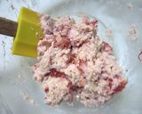A picture of step 2 of Special Strawberry & White Chocolate Scones.