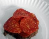 A picture of step 3 of Easy Pepperoni Pineapple Pizza Bread Burgers.