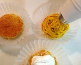 A picture of step 6 of Halloween Themed Kabocha Squash Mont Blanc Cupcakes.