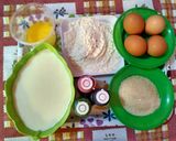 Foto langkah ke 1 dari resep Rainbow Mille Crepes With Cheese Cream.