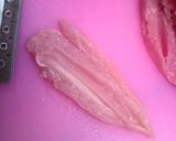 A picture of step 3 of Chicken Tender Rolls With Umeboshi, Shiso and Cheese!.
