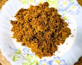 A picture of step 1 of Raw Banana Sukka (Balakai Sukka - Mangalorean style).