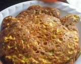 A picture of step 4 of Jwari Che Dhirde(Jowar Chilla/Pancake).