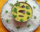 A picture of step 5 of Kadhi Chawal.