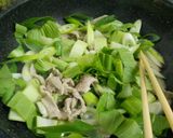 A picture of step 2 of Pork and Bok Choy Chinese-style Pasta.