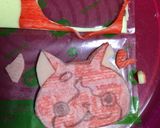 A picture of step 7 of Youkai Watch Bento (Jibanyan).