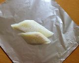 A picture of step 1 of Easy Foil Baked Haddock.