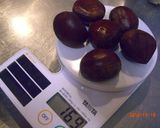 A picture of step 1 of Make it at Home! Chestnut Mochi Cakes.