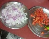 A picture of step 1 of Paneer bhurji.