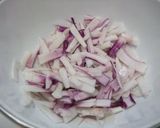 A picture of step 2 of Pickled Sakura and Japanese Turnips.