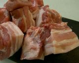 A picture of step 2 of Pork Kakuni (Simmered Pork Belly).