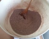 A picture of step 2 of Vickys Chocolate Marshmallow Muffins, GF DF EF SF NF.