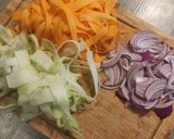 Une image de l'étape 1 de Poulet façon saté.