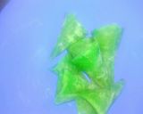 A picture of step 4 of Cone veggies chat..