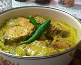 A picture of step 6 of Mustard Fish.