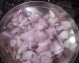 A picture of step 4 of Gobhi bhuji.