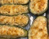 Foto del paso 7 de la receta: Zapallo italiano relleno con pollo y crema