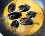 A picture of step 5 of Keema Bagara Baingan.