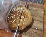 Foto langkah ke 4 dari resep Roti Gandum Praktis tanpa Ulen tanpa Mixer.