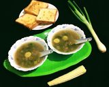 A picture of step 10 of Spring Onion Soup.