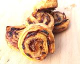A picture of step 4 of Onion Sambal Puff Pastry Pinwheels.