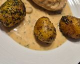 Une image de l'étape 5 de Suprêmes de poulet sauce champignons.