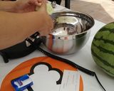 A picture of step 1 of Watermelon Gazpacho.