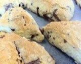 A picture of step 8 of Chocolate Scones Made with Pancake Mix.