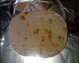 A picture of step 1 of Christmas Tree Flatbread Pizza.