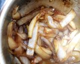 A picture of step 3 of My pork loin chops with Carelamized onions & Apple sauce.😁.