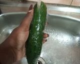 A picture of step 1 of Pickled cucumbers.