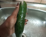 A picture of step 1 of Pickled cucumbers.